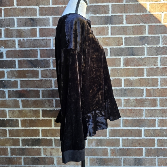 Betsey Johnson Black Velvet Women's Top - Picture 3 of 11